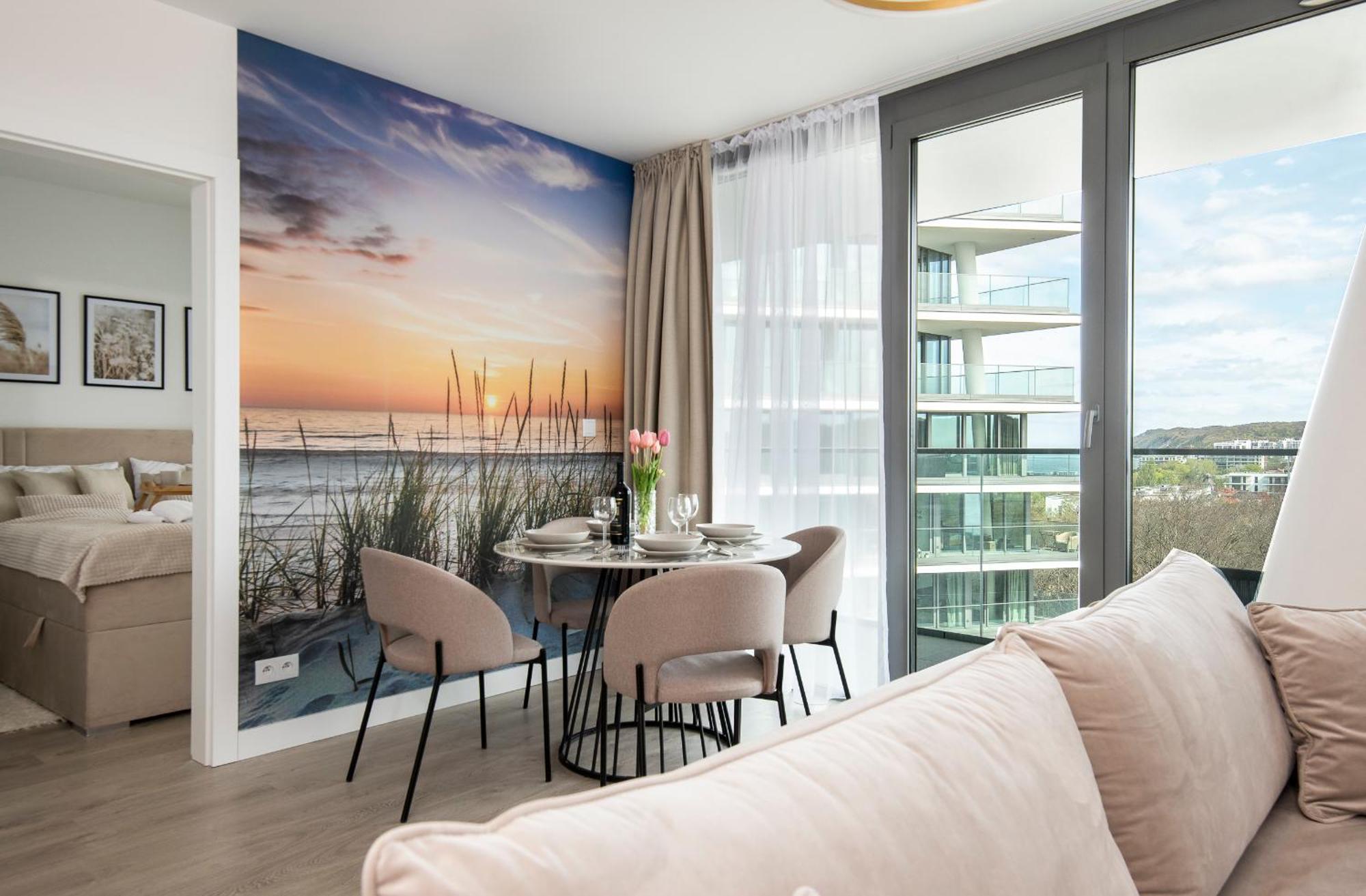 Wave Panorama 8Th Floor Sea View Appartement Miedzyzdroje Buitenkant foto